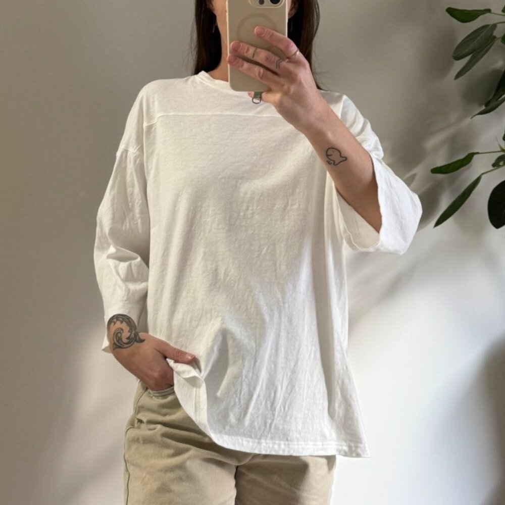 Boheme Football Tee in White